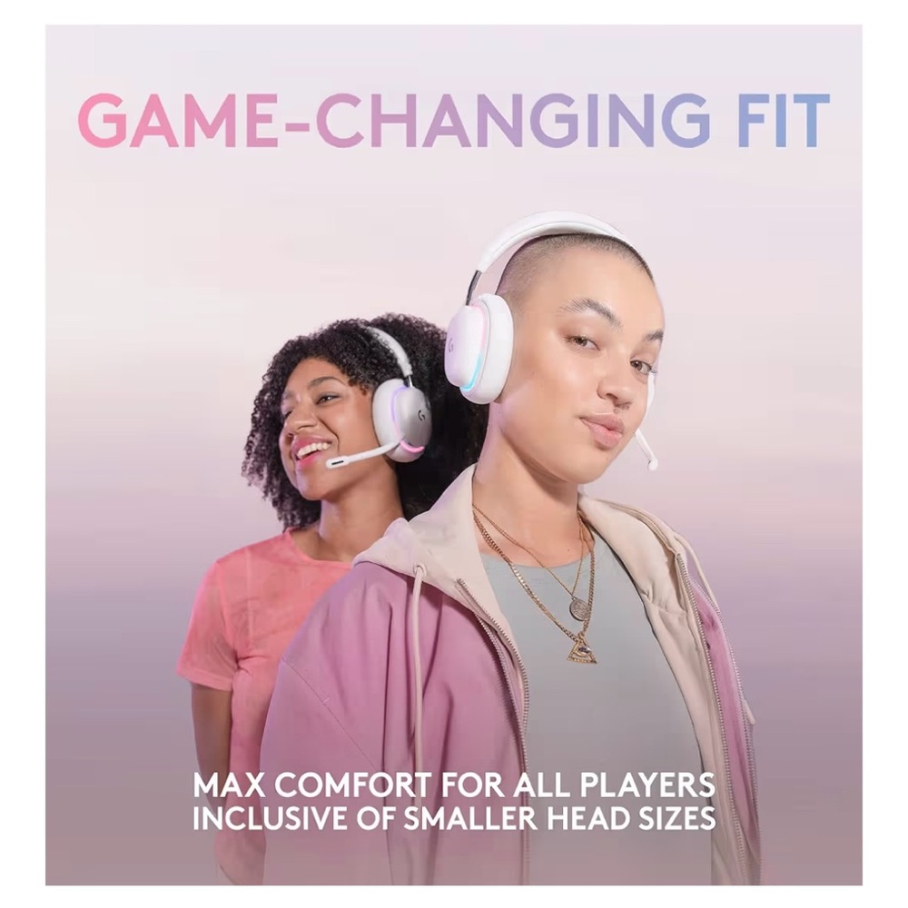 Logitech White Over-Ear Headset - Picture 2 of 3